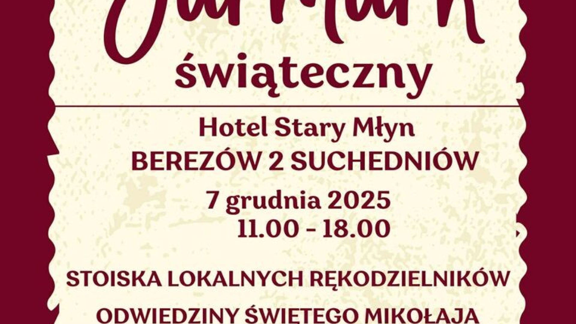 Jarmark Świąteczny w Suchedniowie