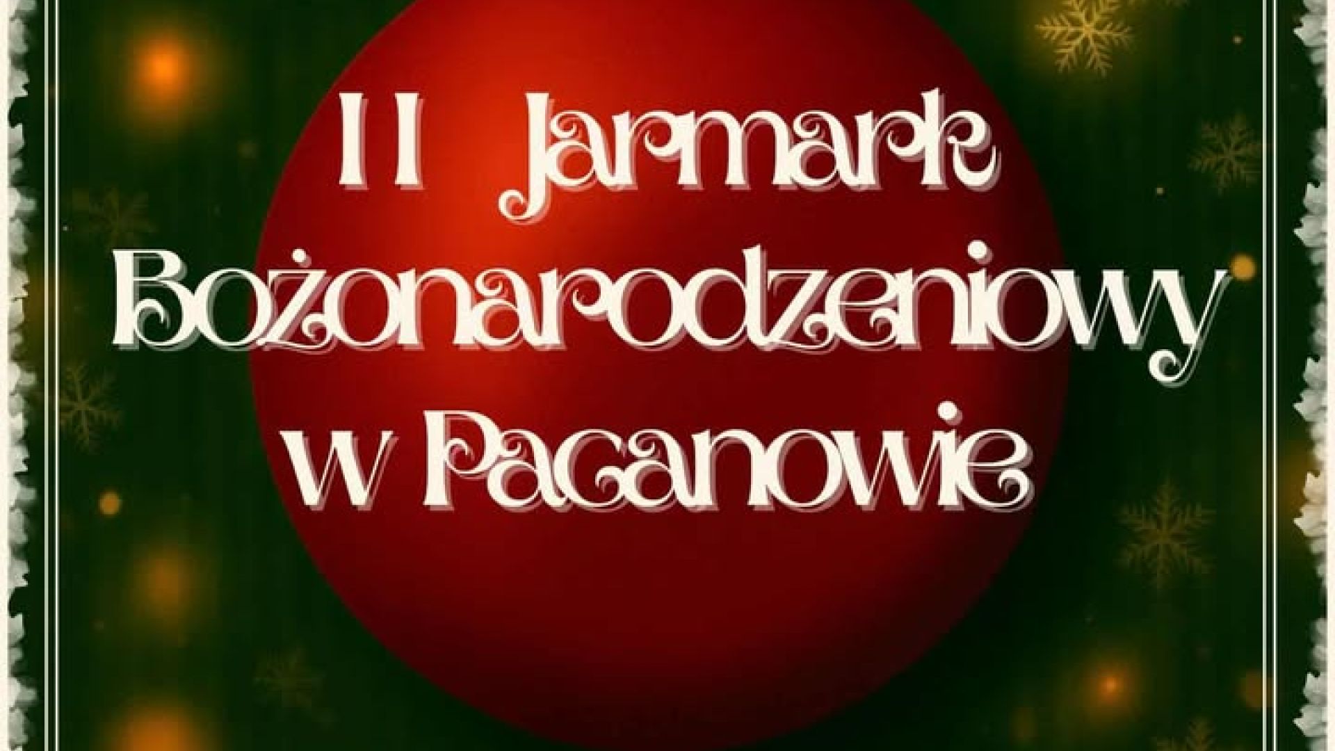 II Jarmark Bożonarodzeniowy w Pacanowie