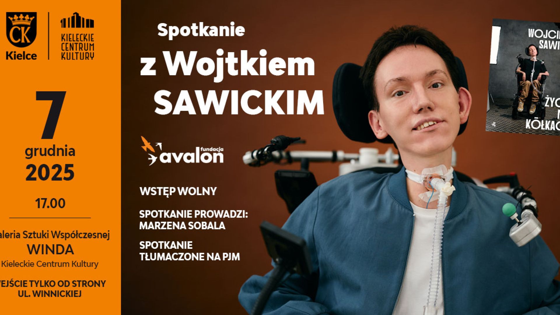 Spotkanie z Wojtkiem Sawickim (tłumaczone na PJM) w Kielcach