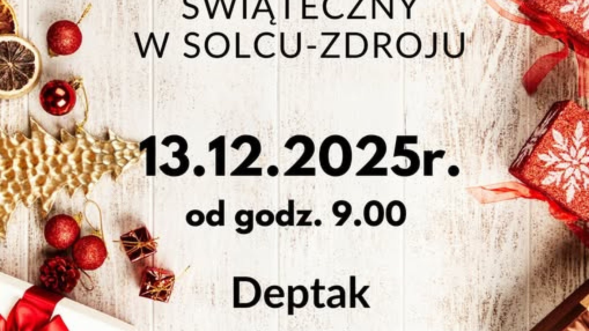 Kiermasz Świąteczny w Solcu-Zdroju