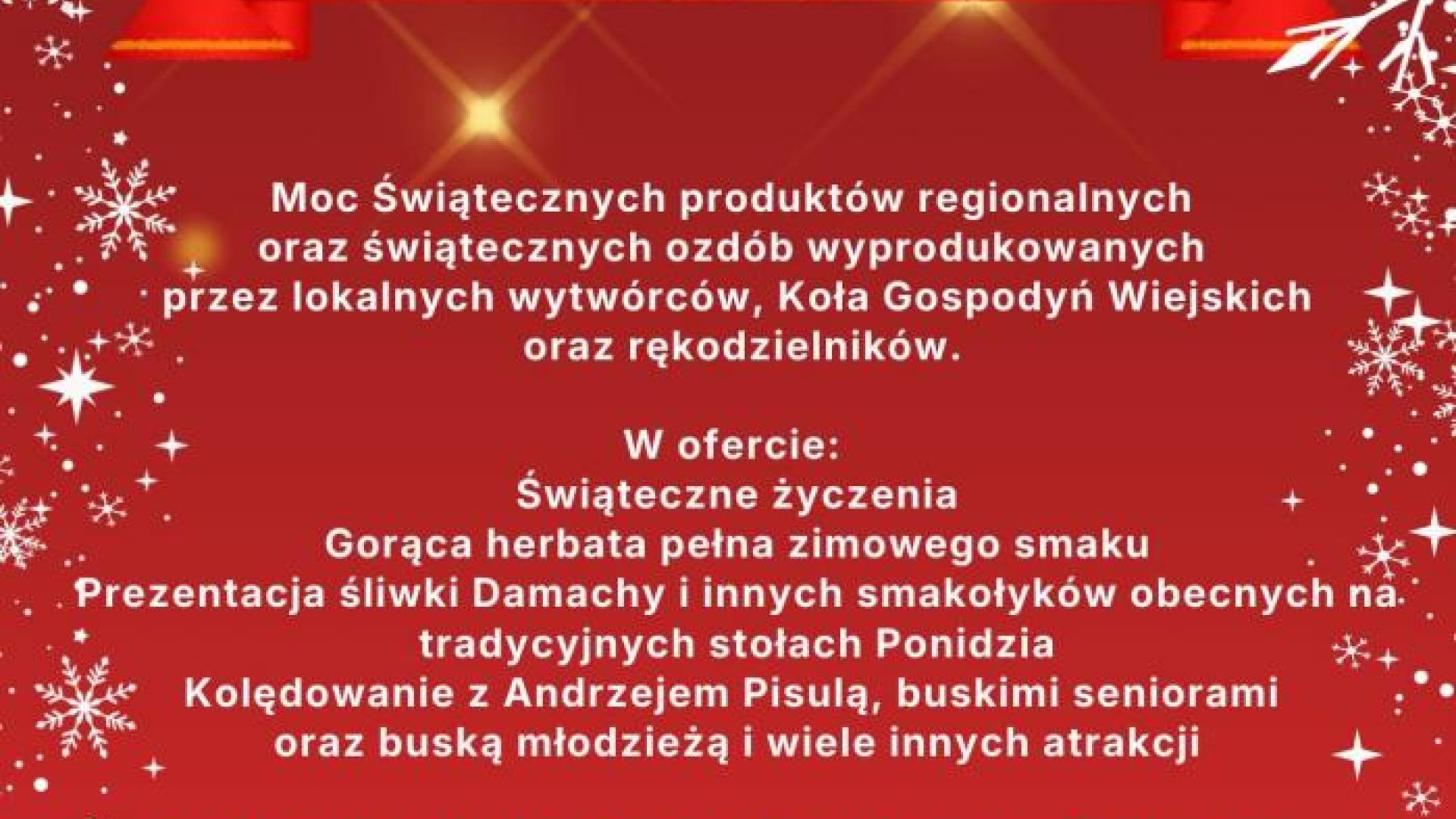 Jarmark Bożonarodzeniowy w Busku Zdroju