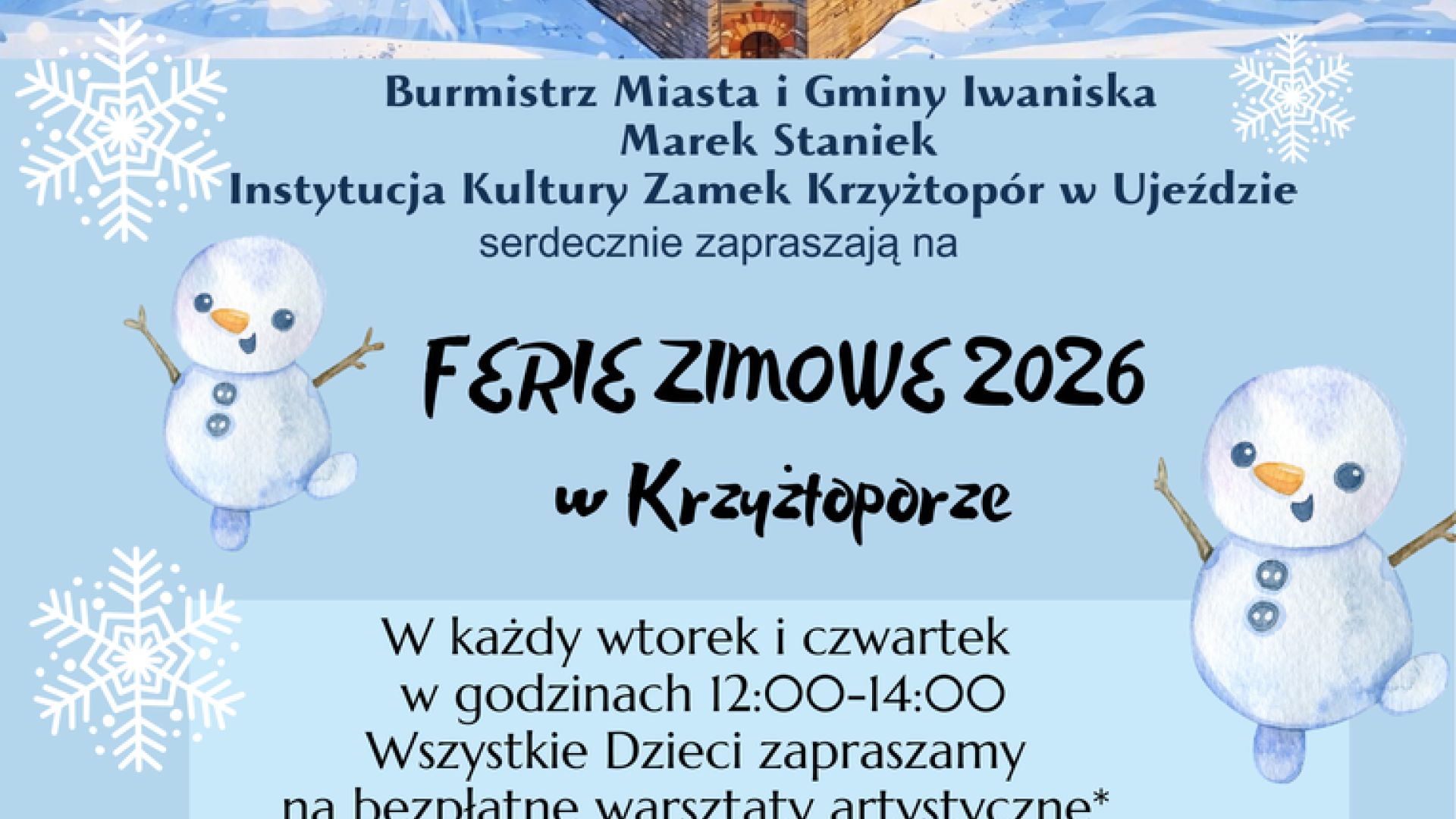 Ferie 2026 na Zamku Krzyżtopór