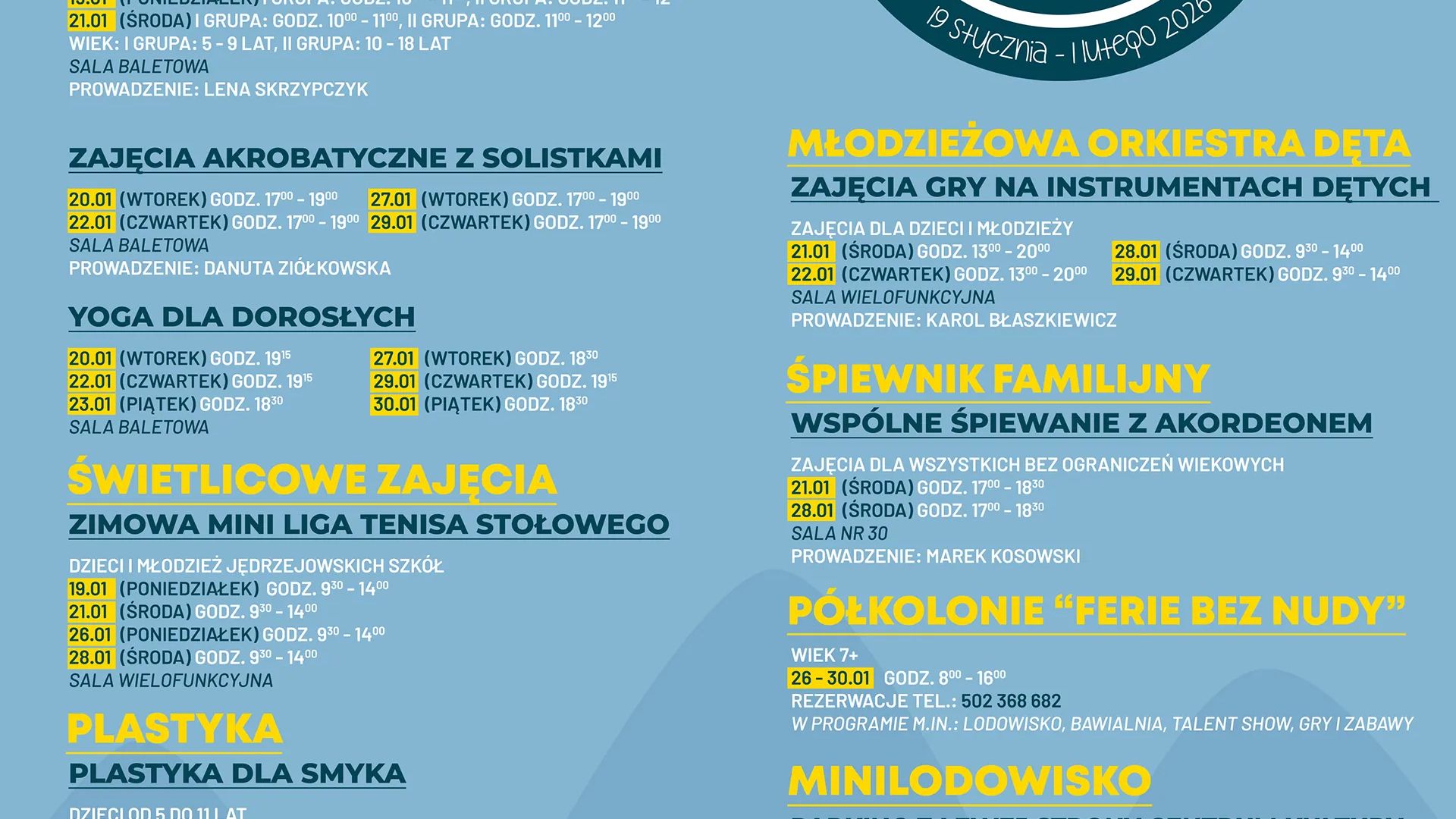 Ferie z Centrum Kultury w Jędrzejowie