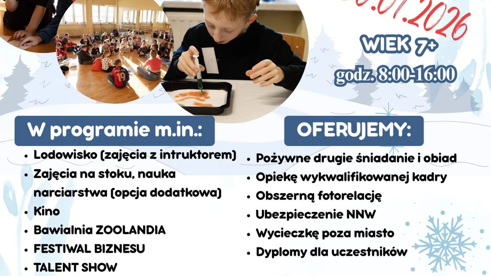 Półkolonie "Ferie bez nudy" w Jędrzejowie