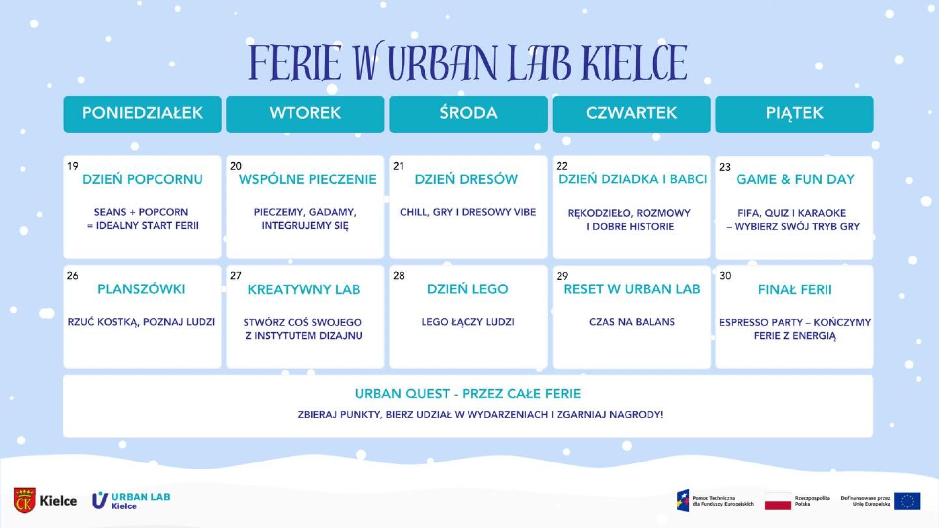 Ferie w Urban Lab Kielce