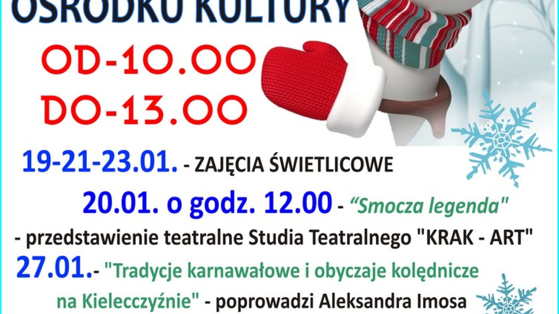 Ferie w Kazimierskim Ośrodku Kultury