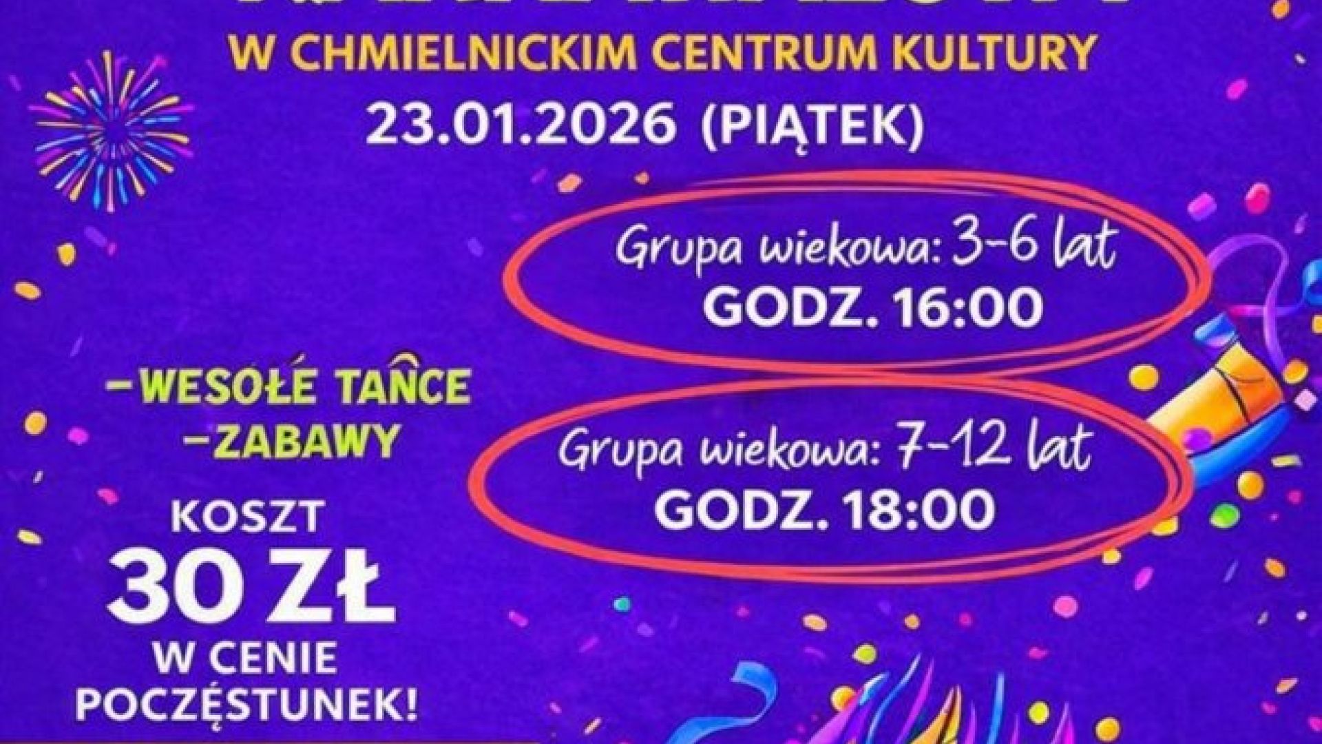 Bal Karnawałowy w Chmielniku