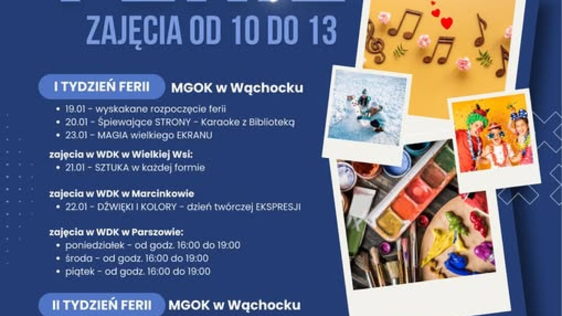 Ferie zimowe w Wąchocku