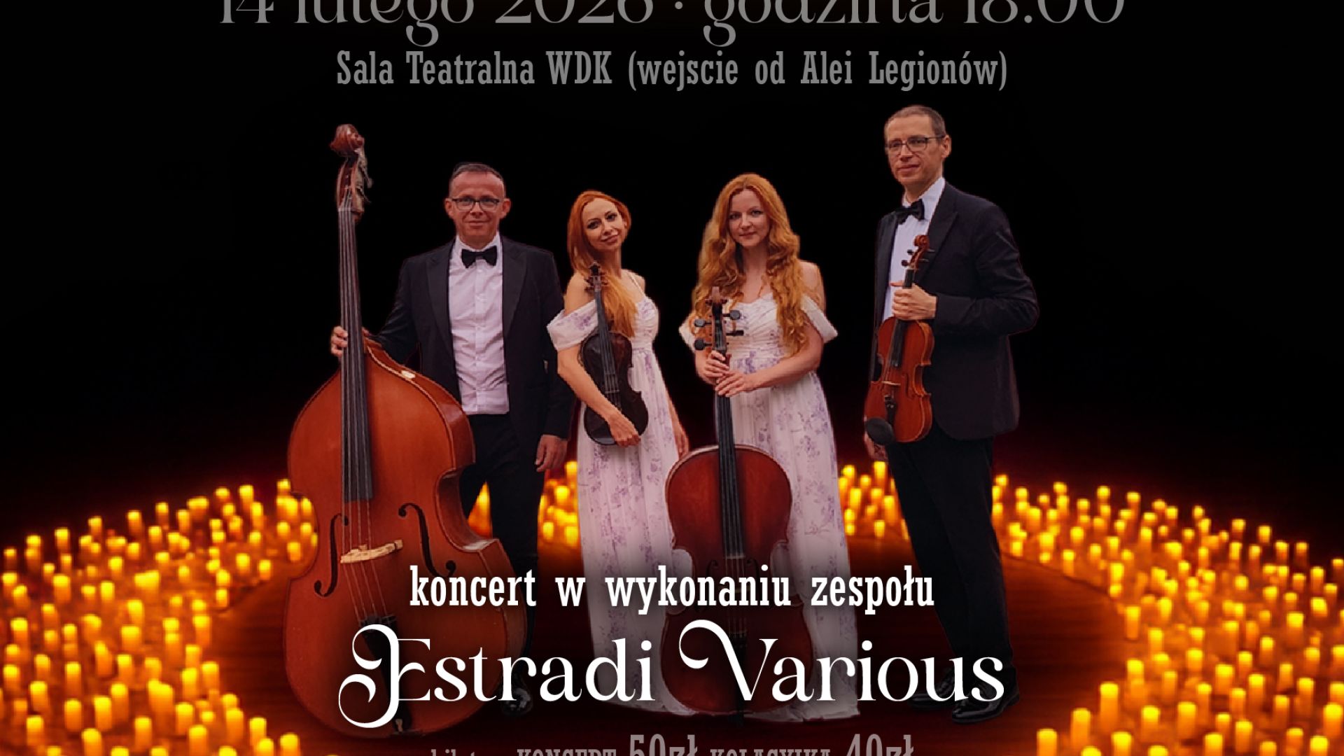 "Najpiękniejsze Melodie Miłości" - muzyka filmowa przy świecach w Kielcach