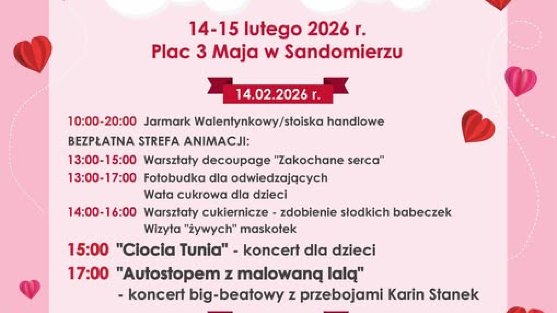 Walentynki w sercu miasta - Sandomierz