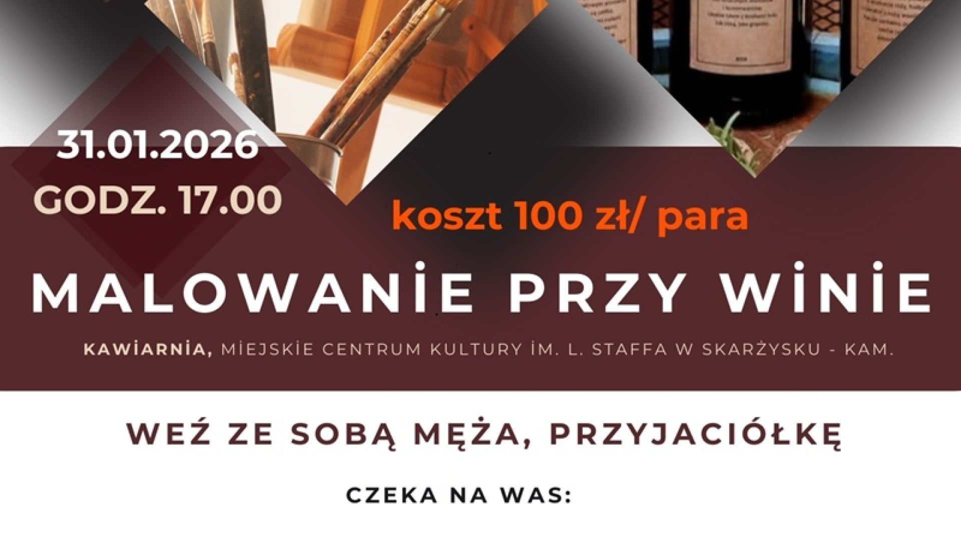 Malowanie przy winie w Skarżysku-Kamiennej