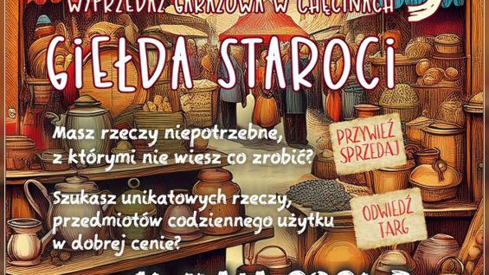 Pchli targ - giełda staroci w Chęcinach