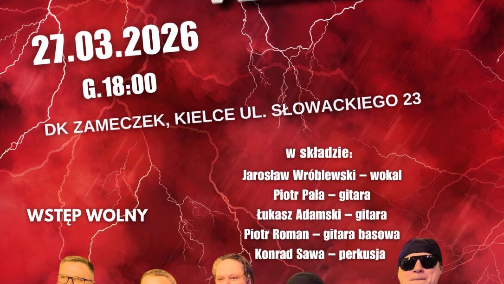 Koncert zespołu Red Water w Kielcach