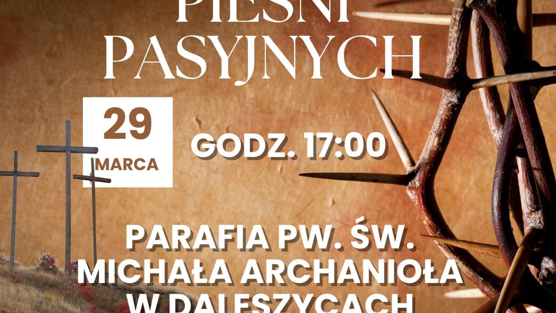 Gminny Koncert Pieśni Pasyjnych w Daleszycach