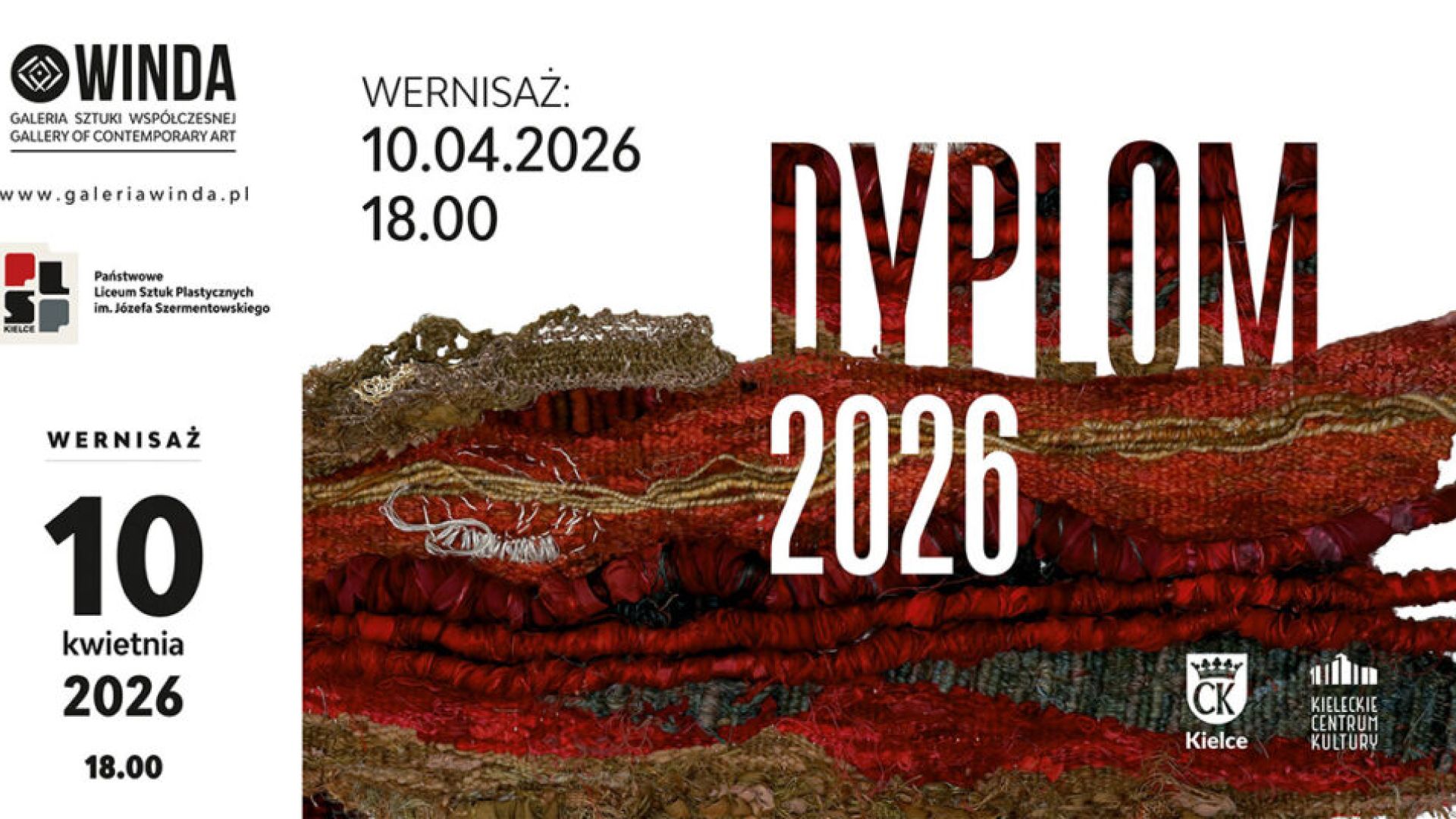 Wernisaż wystawy "Dyplom 2026" w Kielcach