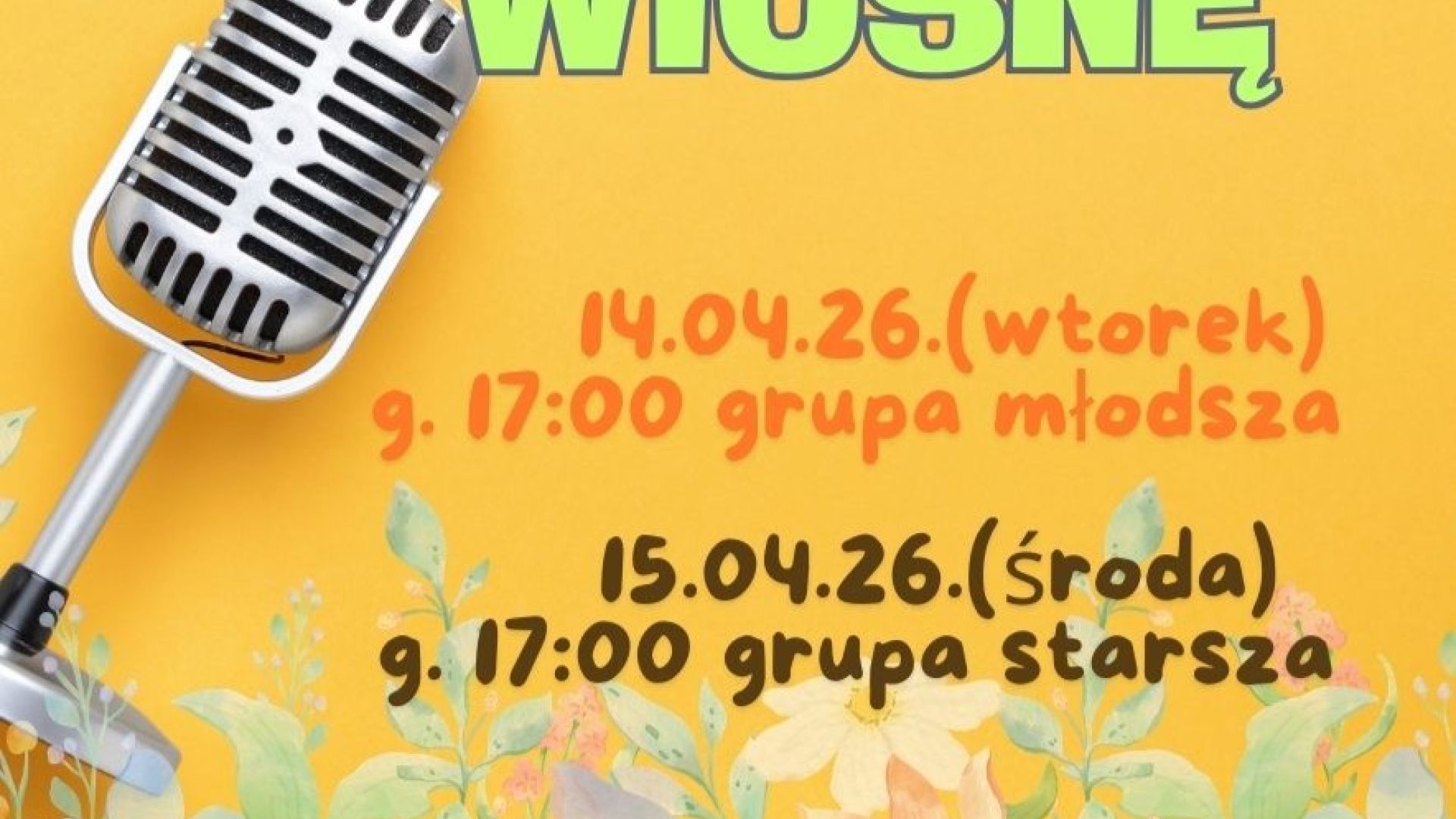 Wyśpiewajmy wiosnę - koncert