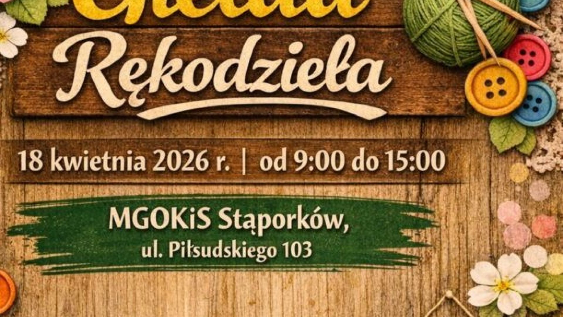 Giełda rękodzieła w Stąporkowie