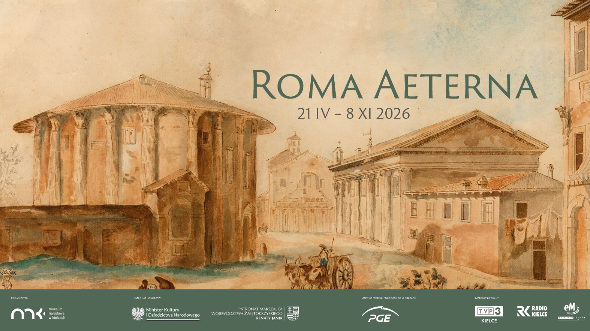Wernisaż wystawy "Roma Aeterna - antyczne fascynacje Henryka Sienkiewicza" w Pałacyku Henryka Sienkiewicza w Oblęgorku