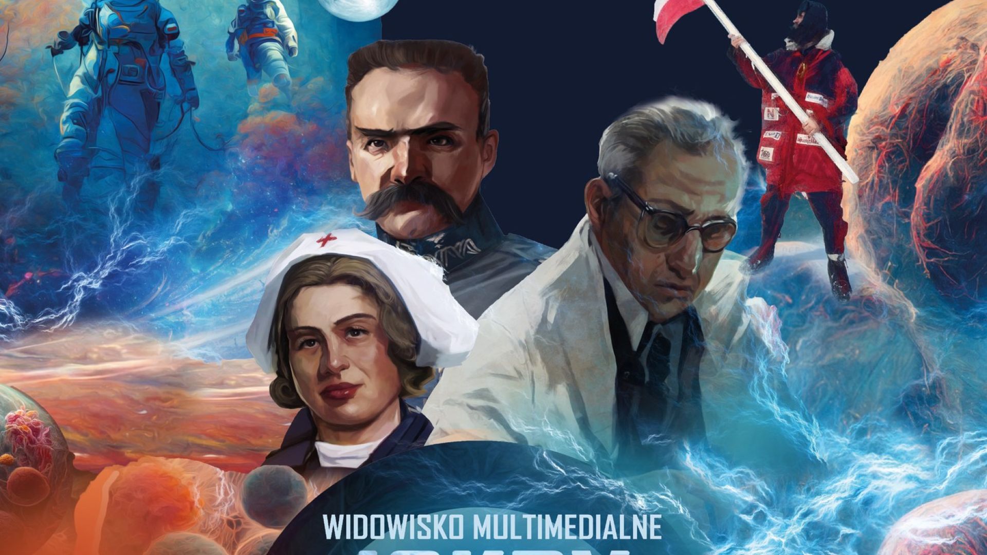 Widowisko multimedialne "Iskry Niepodległej" w Podzamczu Chęcińskim