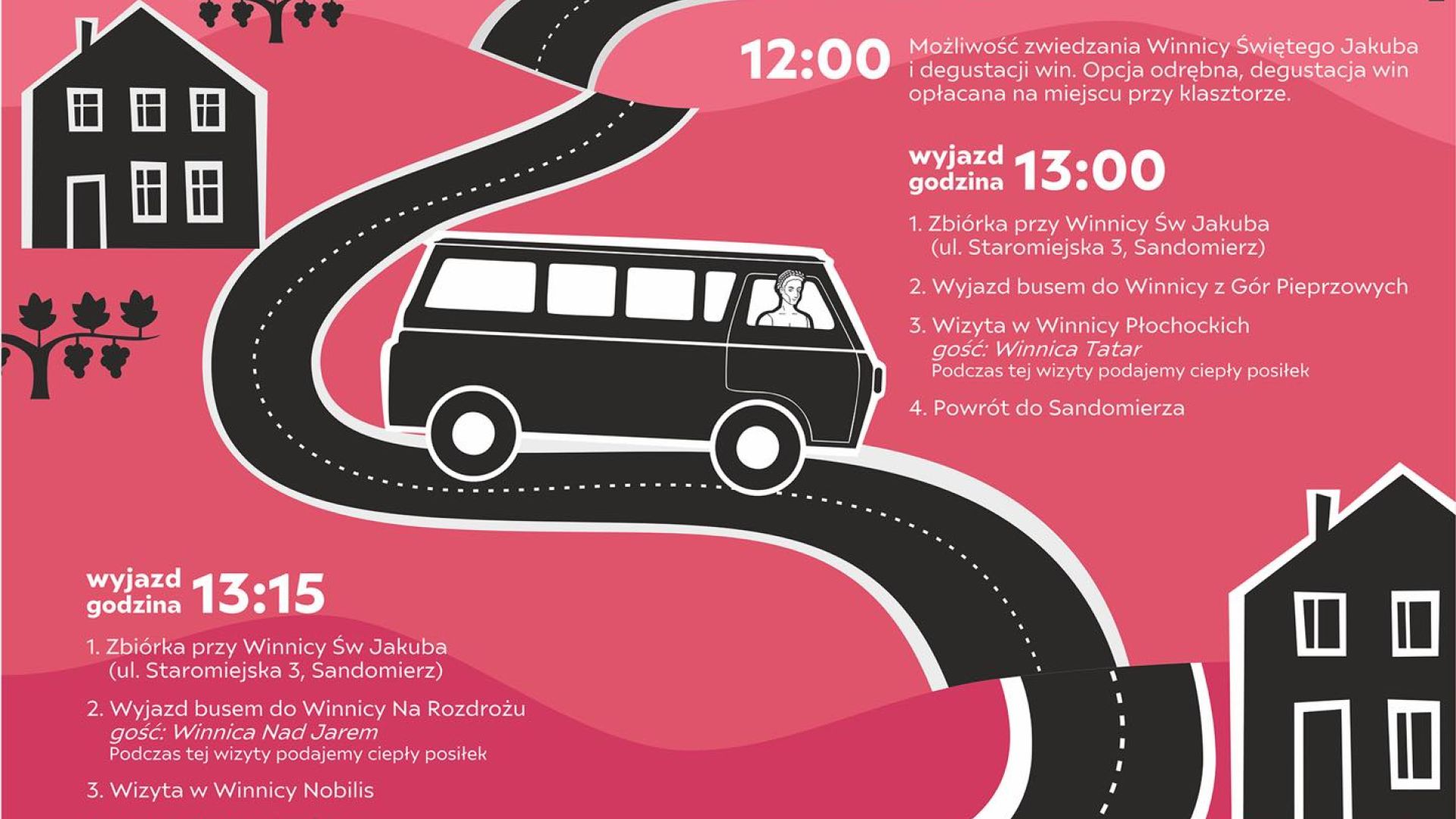 Majówka - Dni otwartych Winnic  na Sandomierskim Szlaku Winiarskim