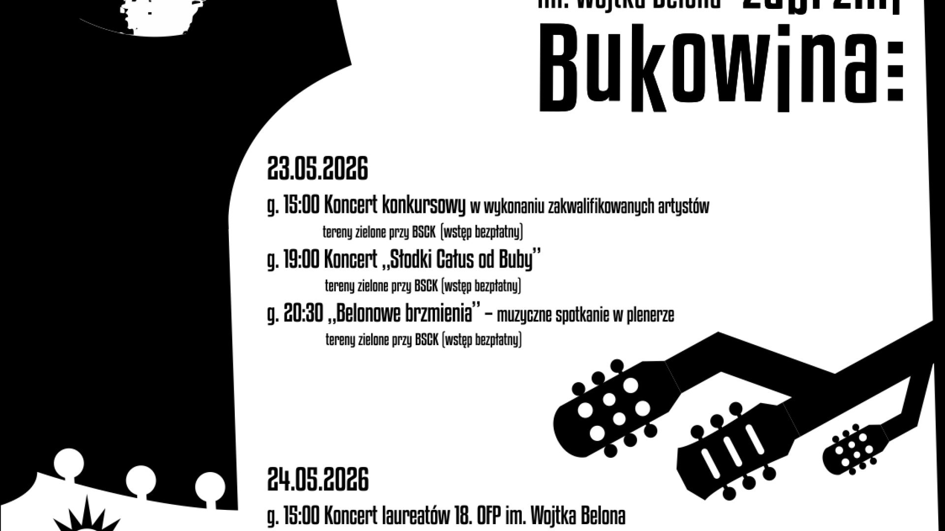 18. Ogólnopolski Festiwal Piosenki im. Wojtka Belona "Niechaj zabrzmi Bukowina" w Busku-Zdroju