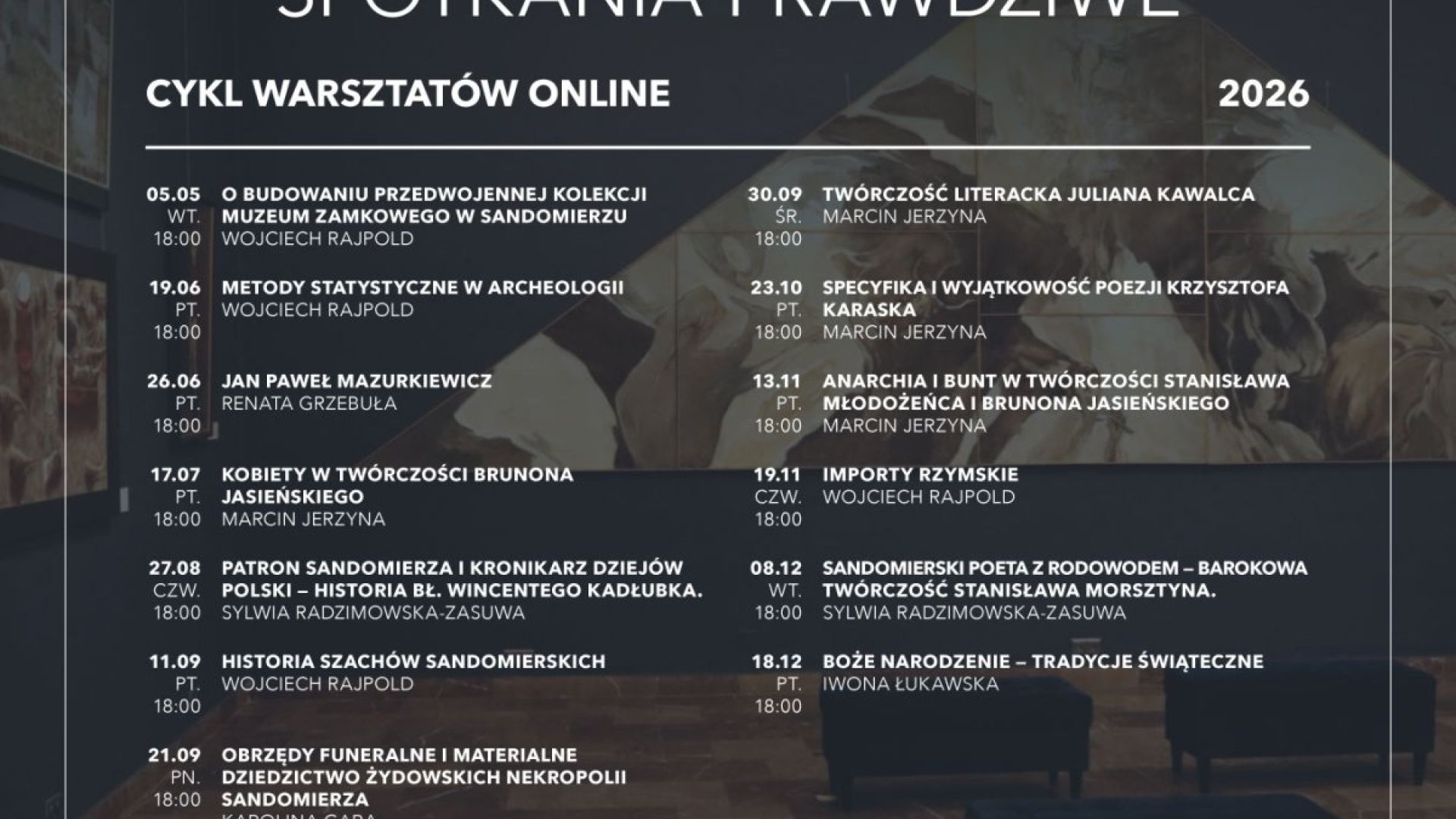 „Zamek wirtualnie. Spotkania prawdziwe” – nowa edycja wykładów online