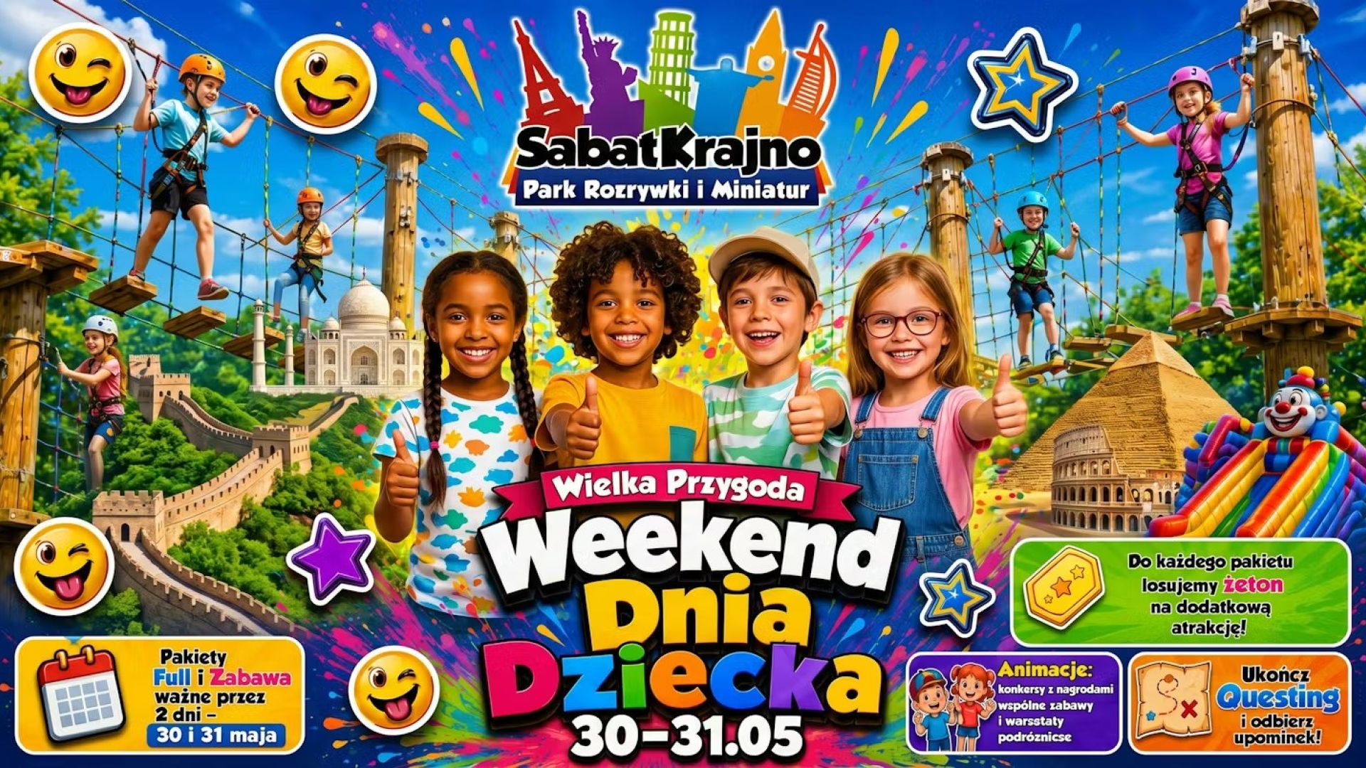 Dzień Dziecka w Parku Miniatur SABAT KRAJNO
