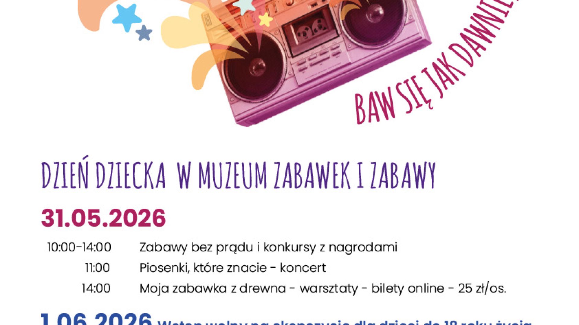 Dzień Dziecka w Muzeum Zabawek i Zabawy w Kielcach