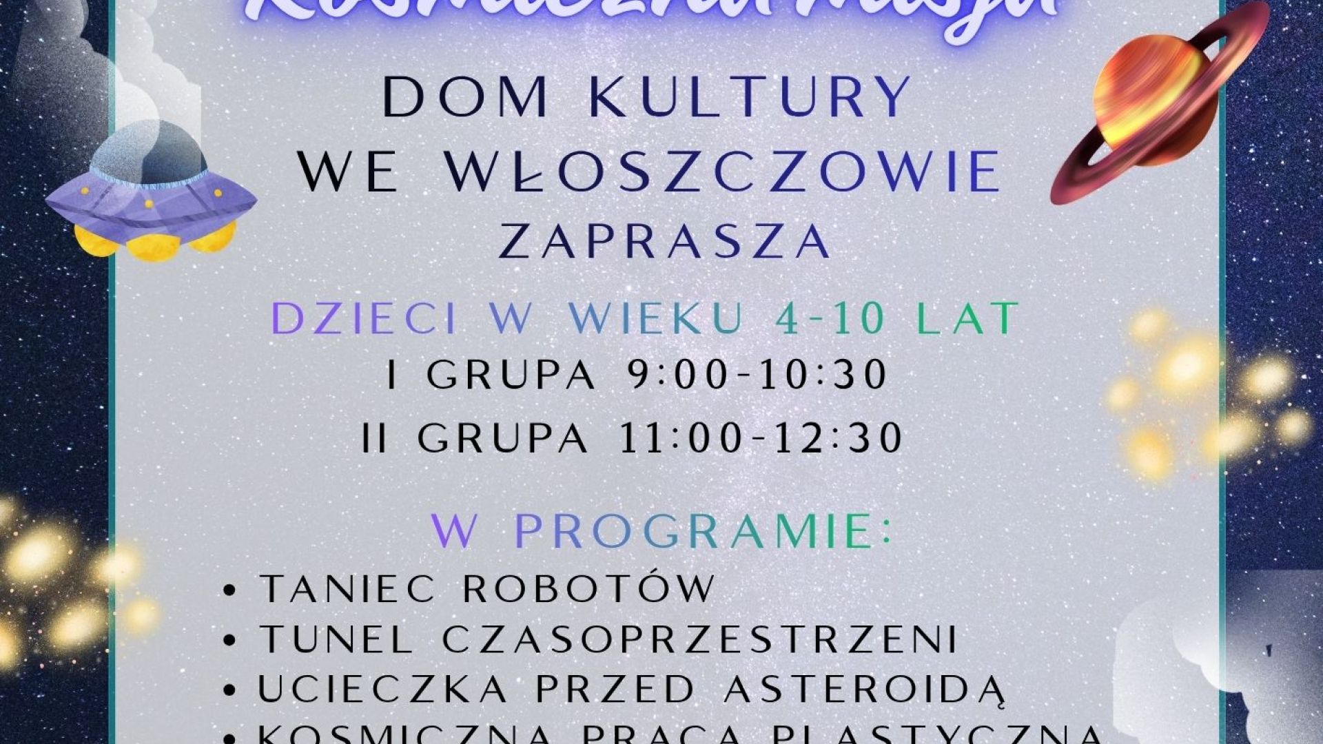 Animacje: Kosmiczna misja we Włoszczowie