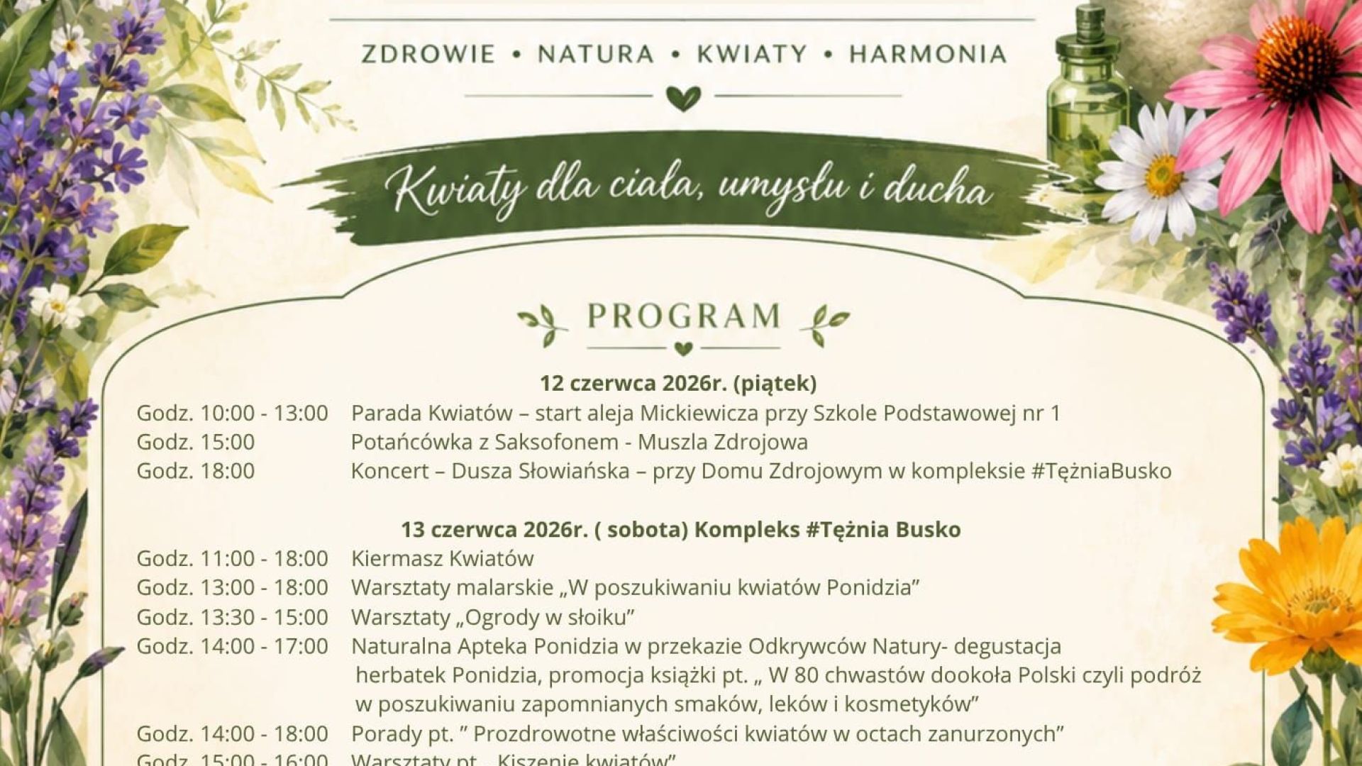 Festiwal Kwiatów w Busku-Zdroju