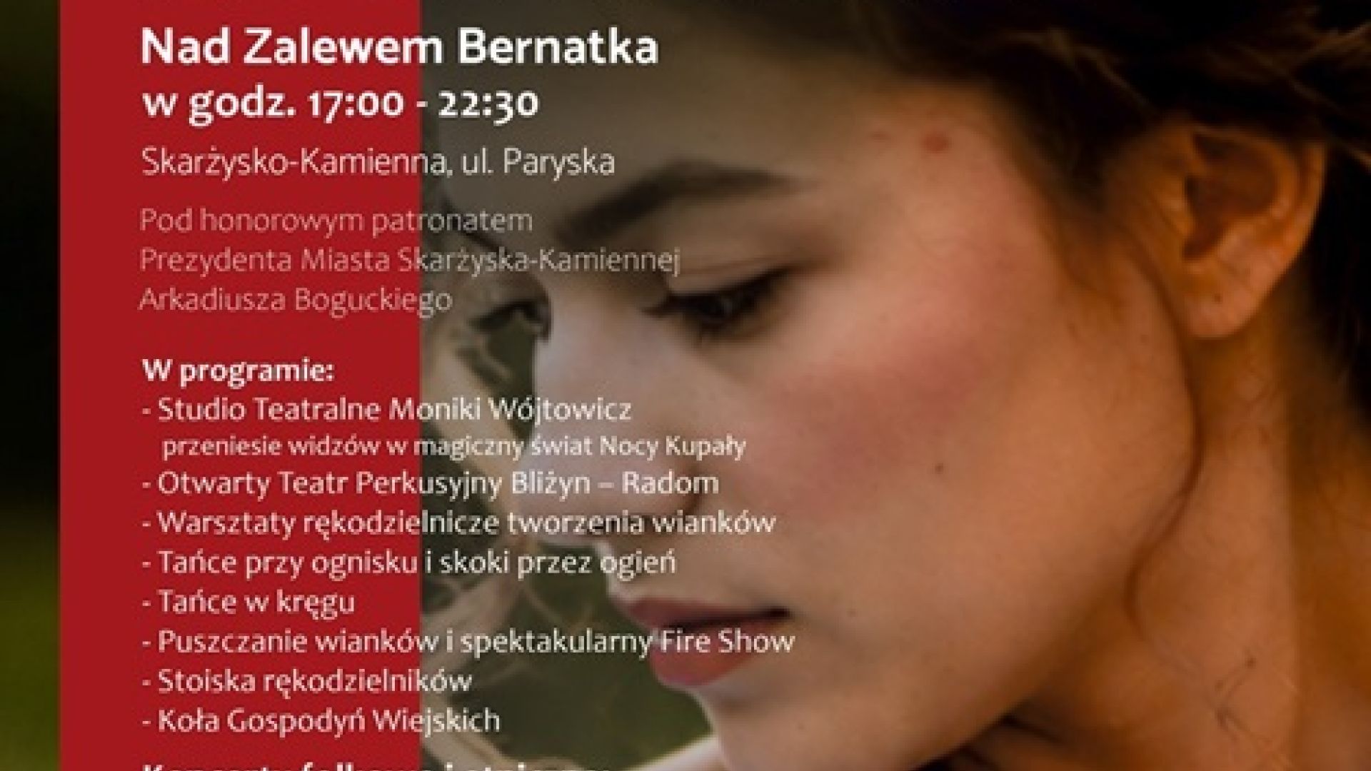 Noc Kupały nad Zalewem Bernatka w Skarżysku-Kamienenj
