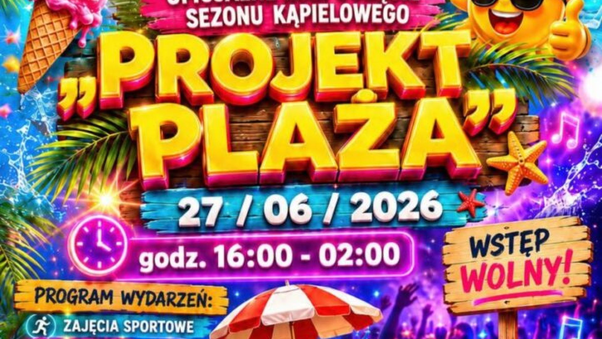 Projekt Plaża nad Zalewem Andrzejówka w Chmielniku