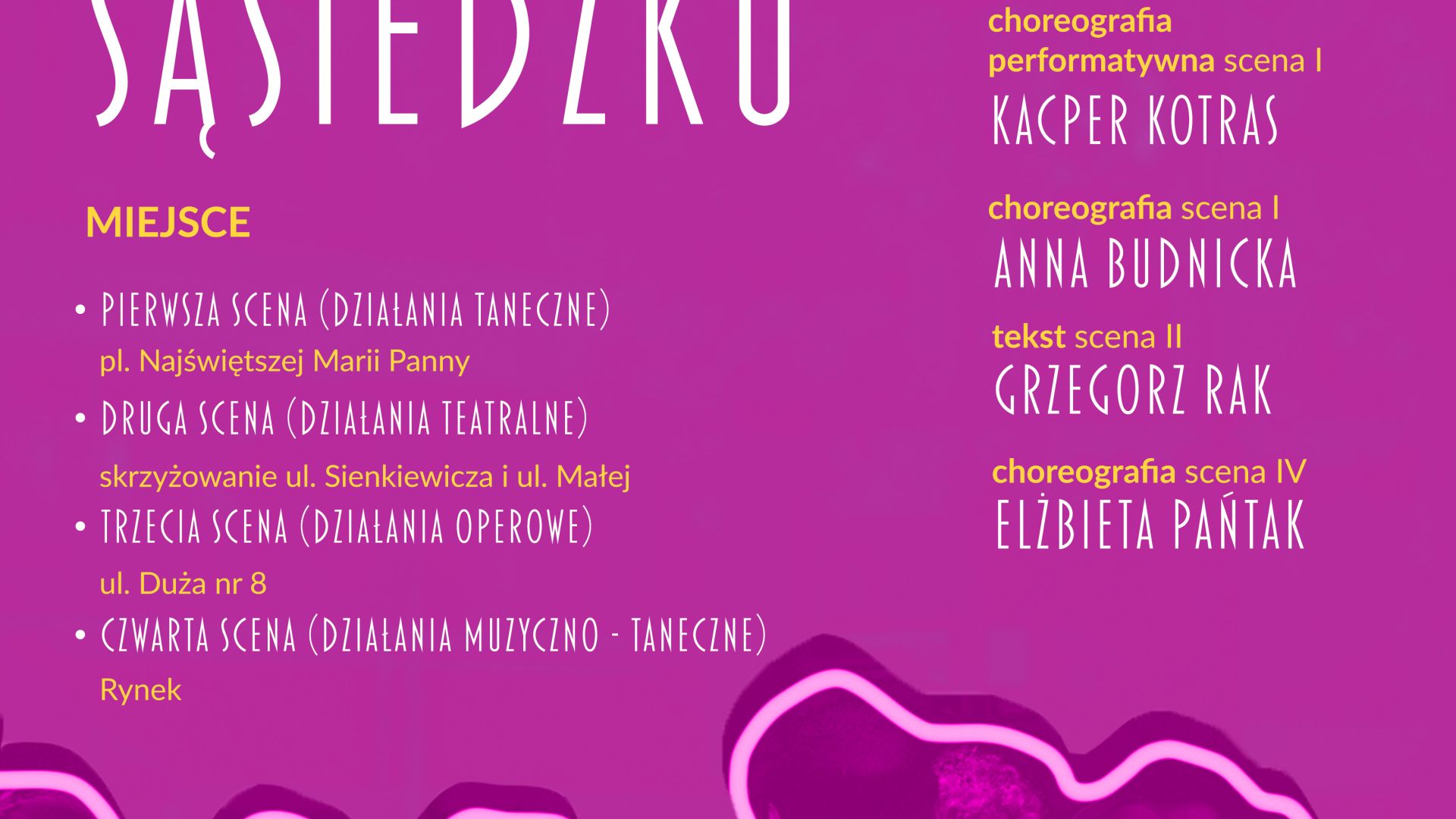 Sztuka po sąsiedzku - spektakl KTT podczas Święta Kielc
