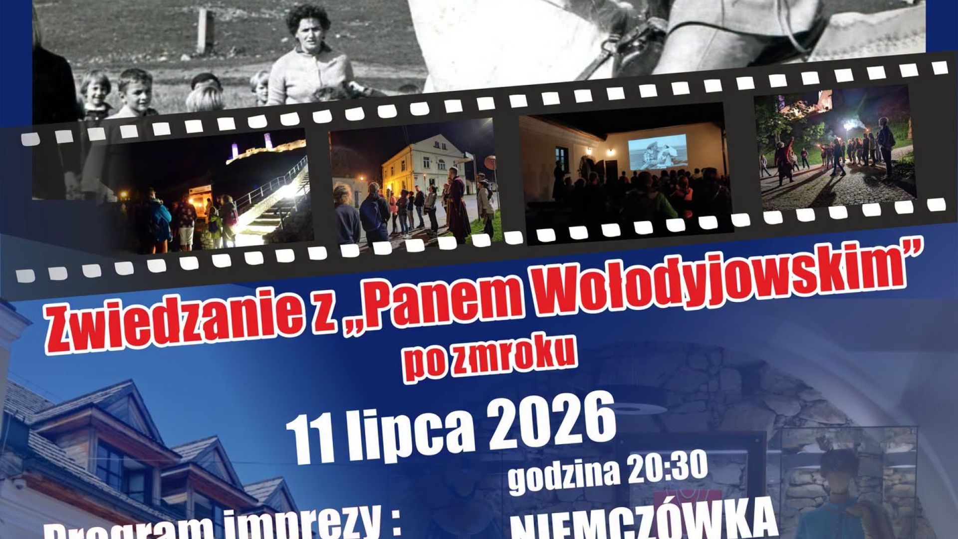 Zwiedzanie z "Panem Wołodyjowskim" po zmroku w Chęcinach - majówka