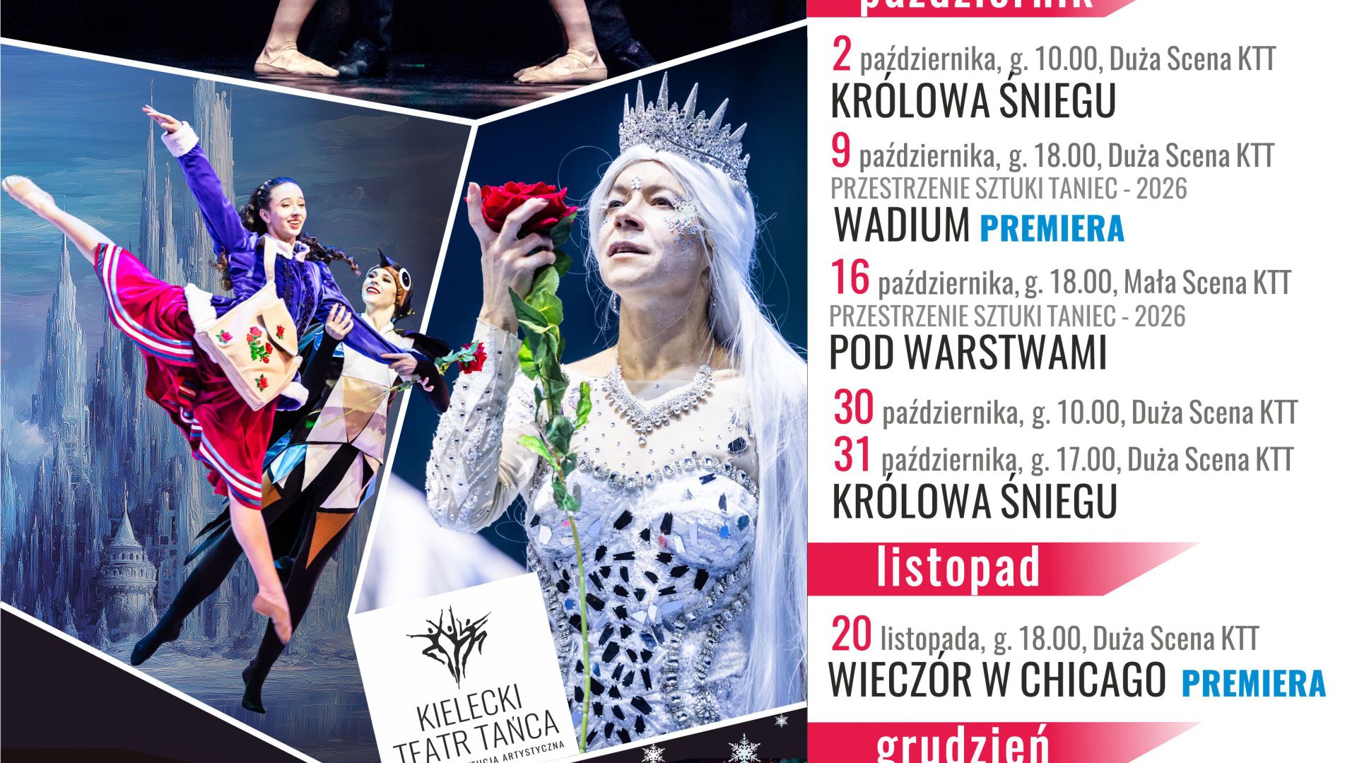 Kielecki Teatr Tańca - repertuar na jesień 2026