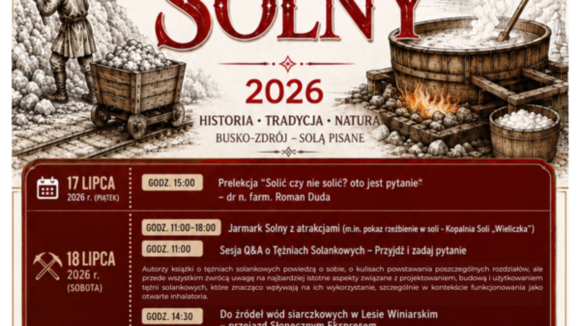 Targ Solny 2026 w Busku-Zdroju