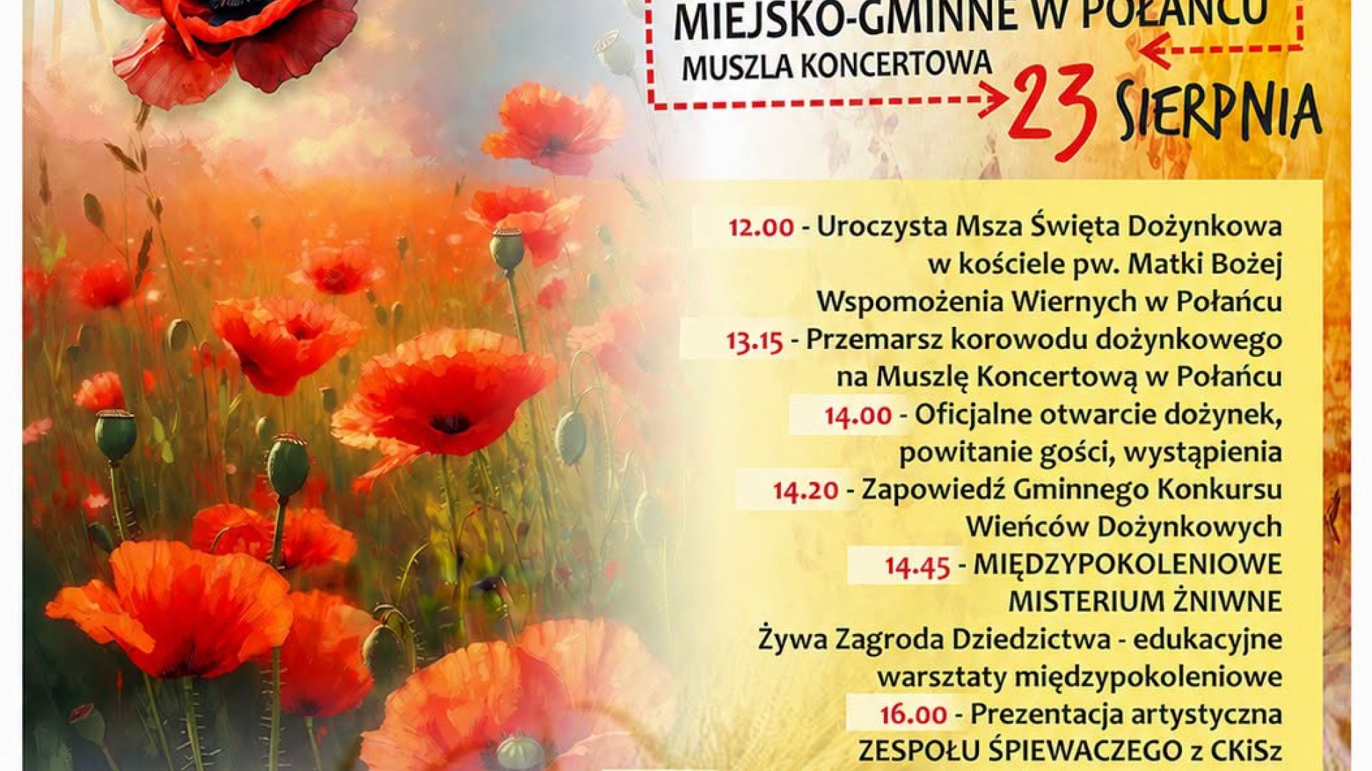 Dożynki Miejsko-Gminne 2026 w Połańcu