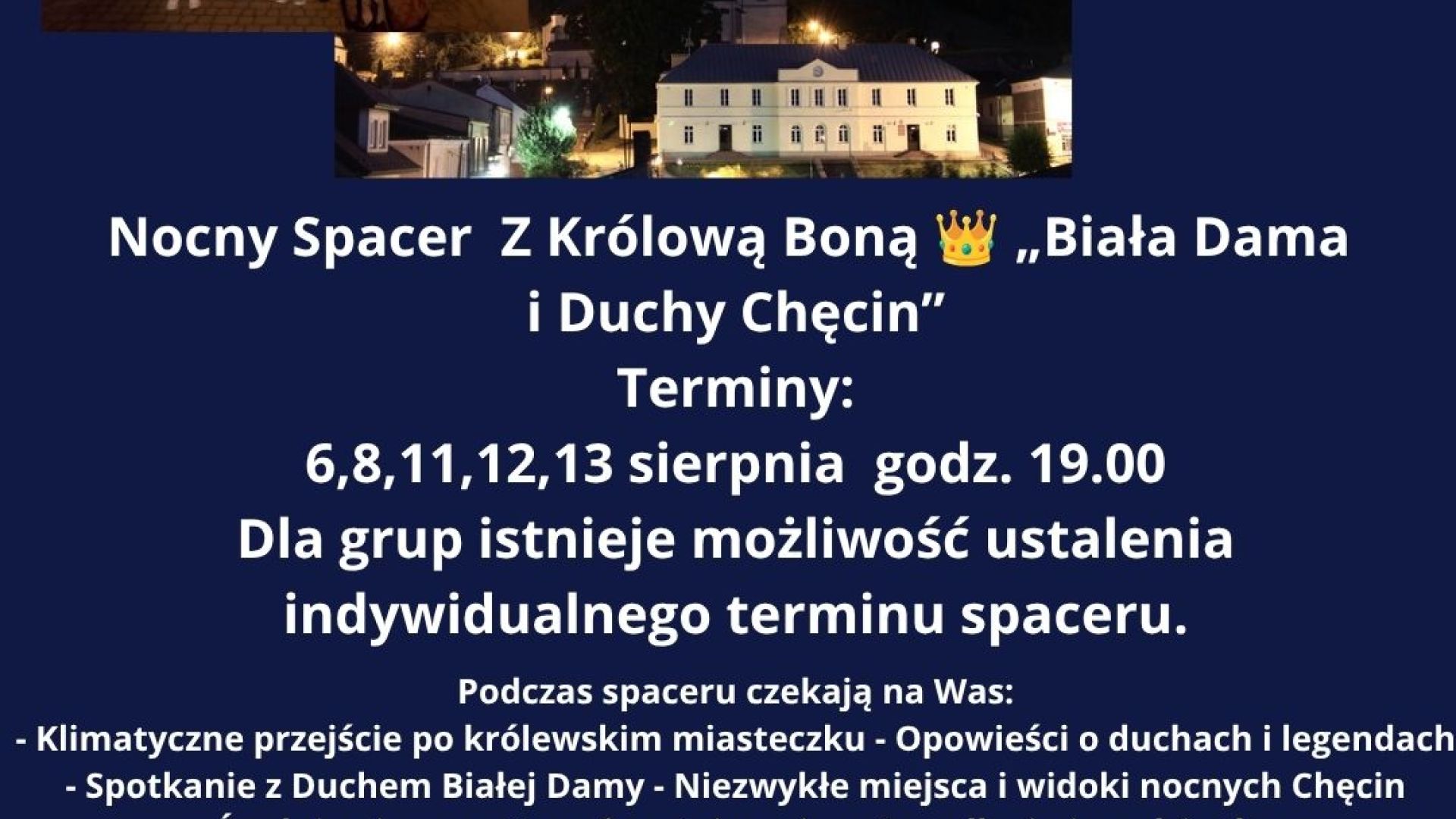 Nocny Spacer z duchami "Biała Dama i Duchy Chęcin"