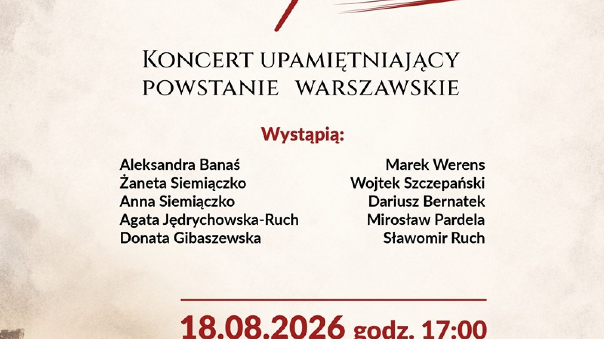 Koncert "Warszawa walczy słowem i piosenką" w Skarżysku-Kamiennej