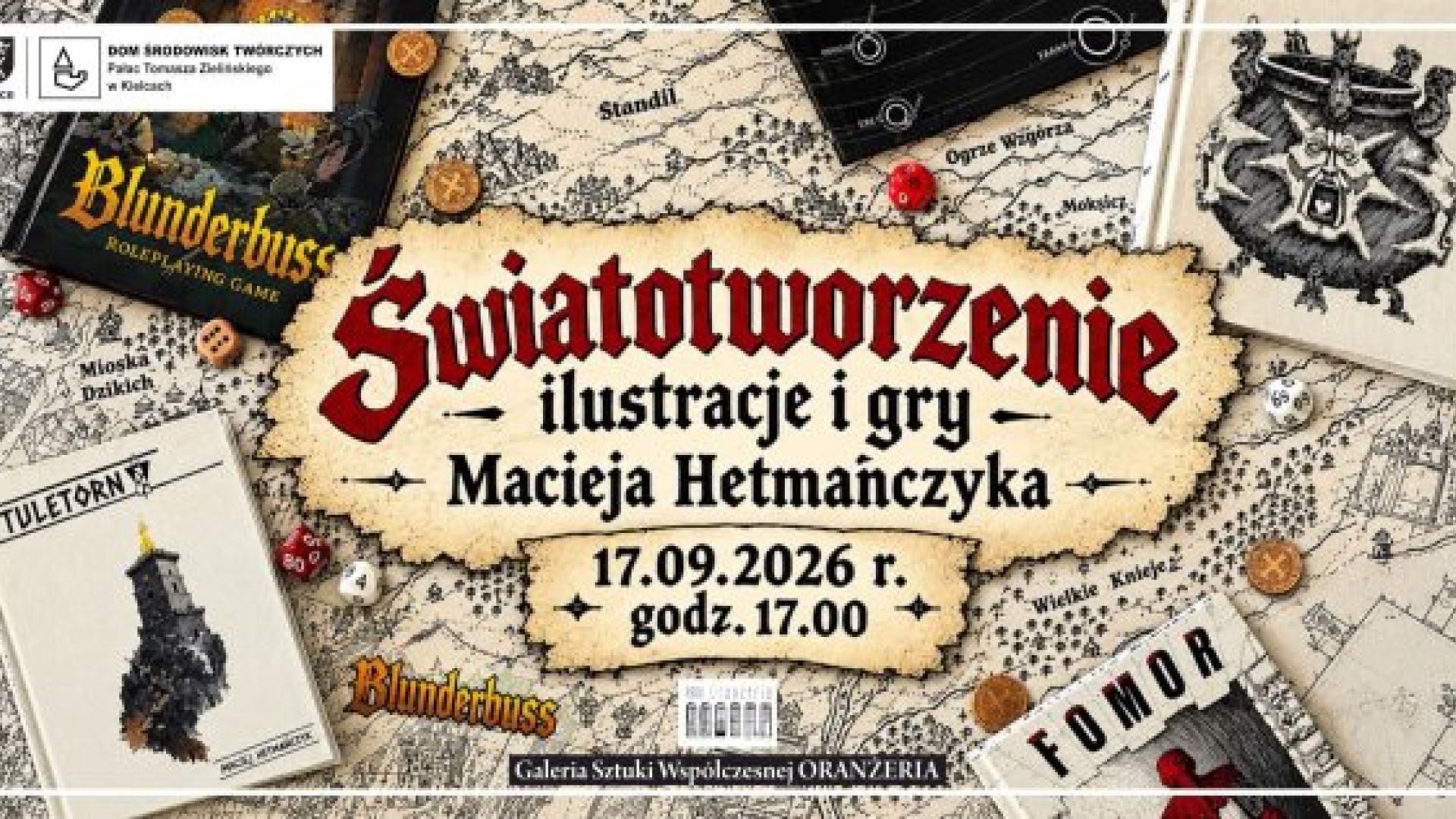 Światotworzenie - ilustracje i gry Macieja Hetmańczyka w Kielcach