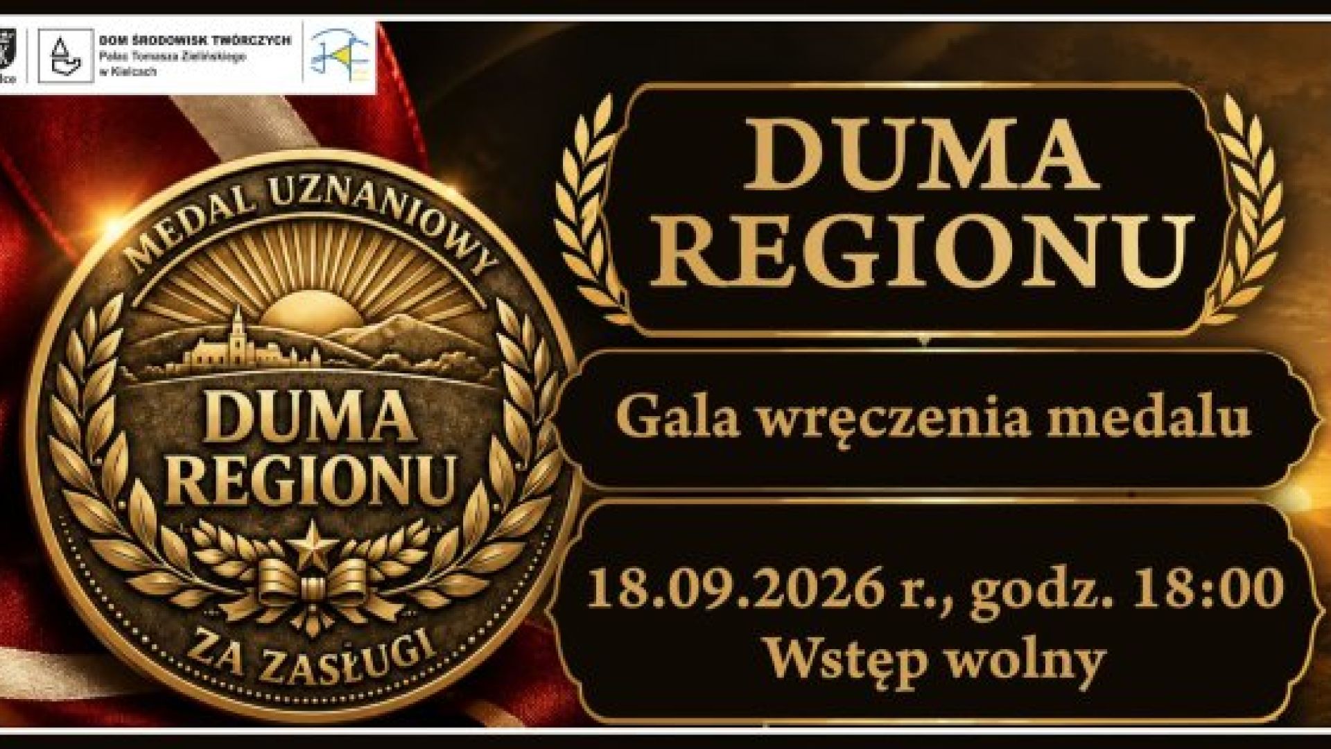 Gala wręczenia medalu DUMA REGIONU w Kielcach