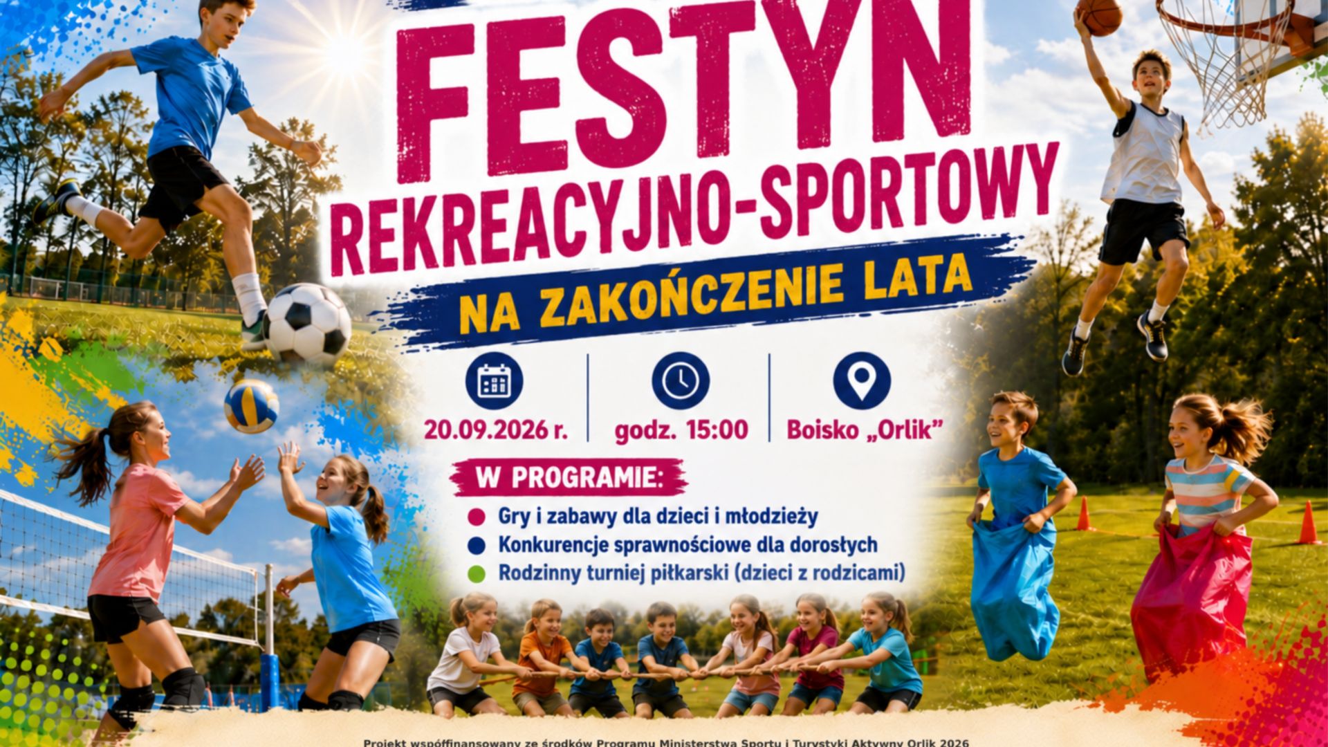 Festyn Rekreacyjno-Sportowy na zakończenie lata w Staszowie
