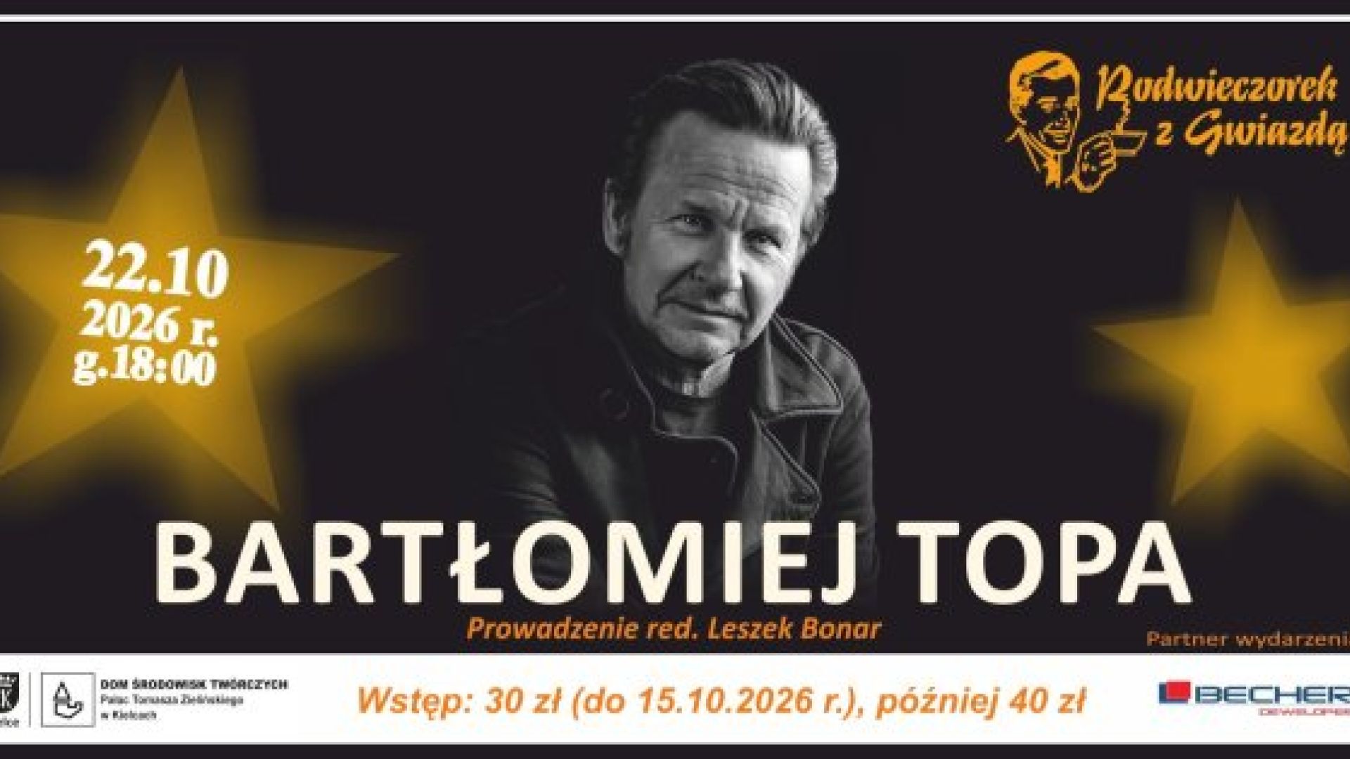 Podwieczorek z Gwiazdą - Bartłomiej Topa w Kielcach