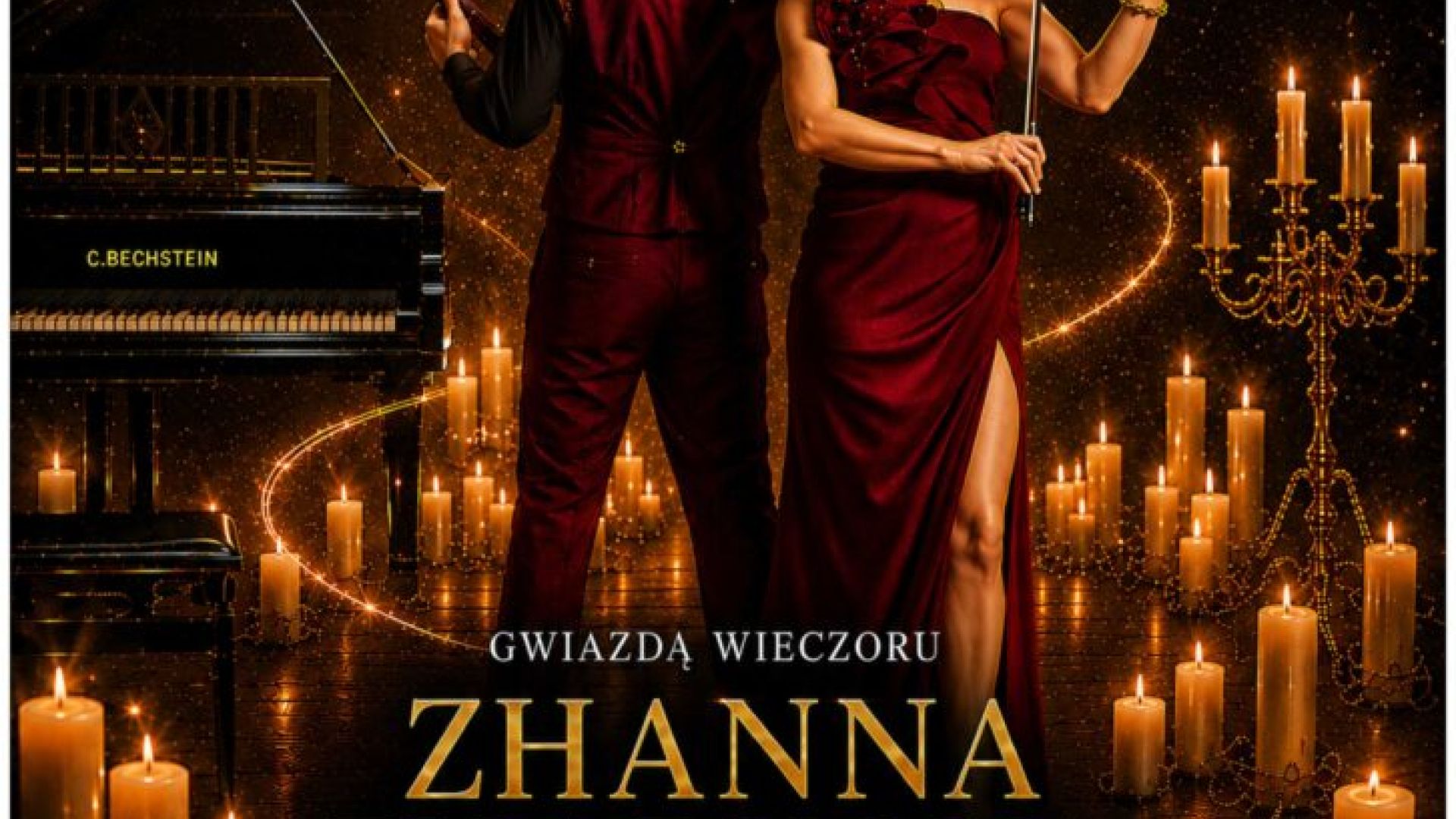 Magiczne skrzypce w blasku 1000 świec w Kielcach