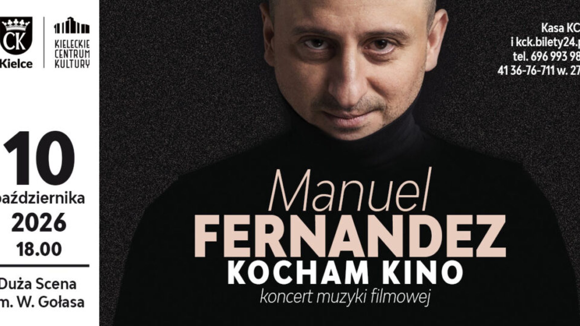 Manuel Fernandez – „Kocham Kino” – muzyka filmowa w Kielcach