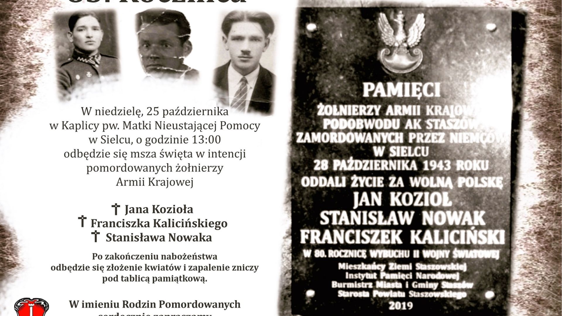 83. rocznica zbrodni w Sielcu