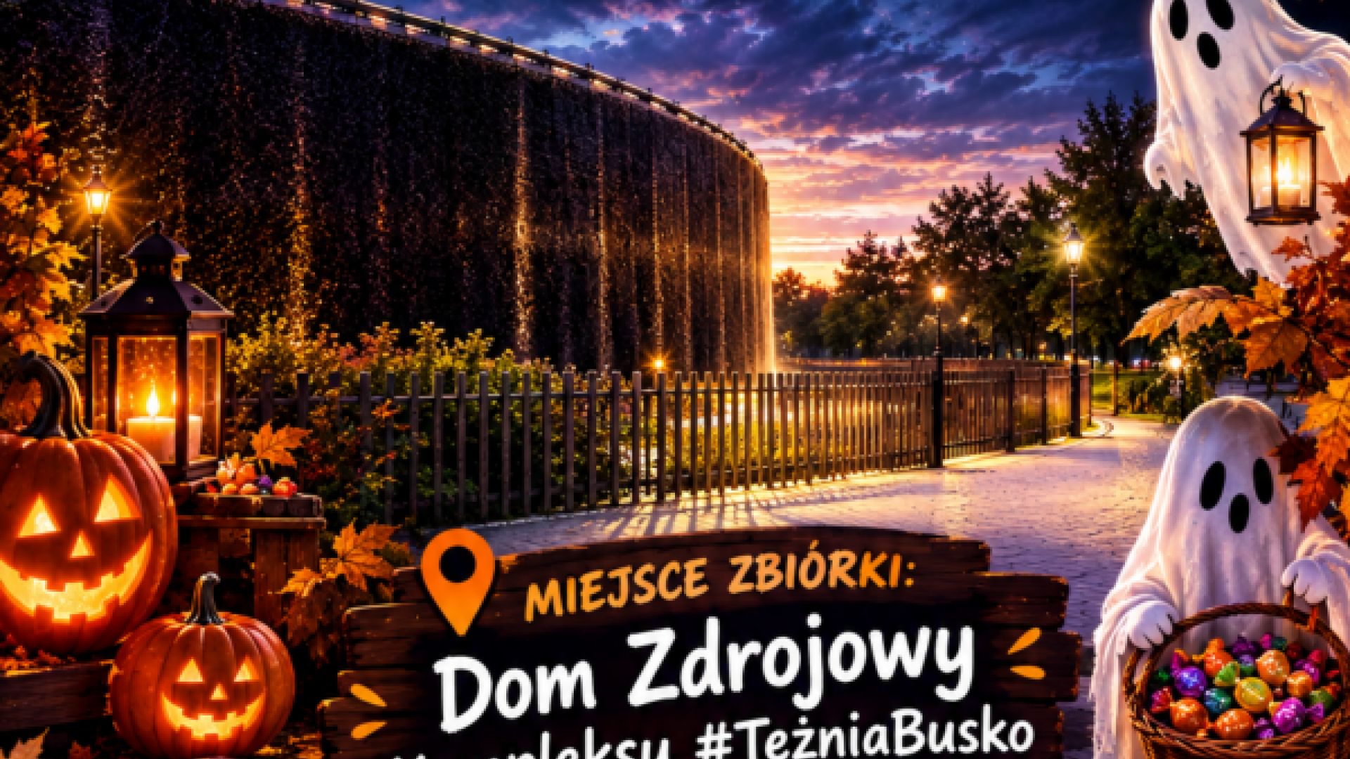 Halloweenowy spacer - Duchy Buskiego Parku Zdrojowego