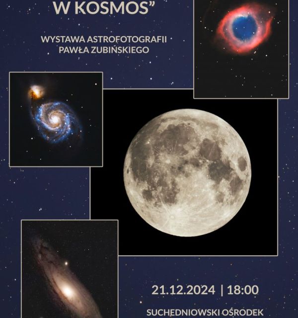 Wernisaż wystawy astrofotografii "Moje podróże w kosmos" w Suchedniowie