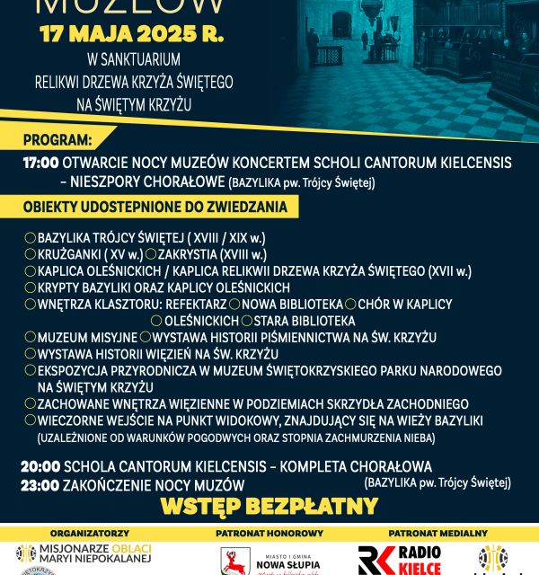 Pierwsza Noc Muzeów na Świętym Krzyżu