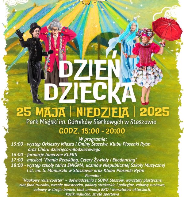 Dzień Dziecka w Parku Miejskim im. Górników Siarkowych w Staszowie